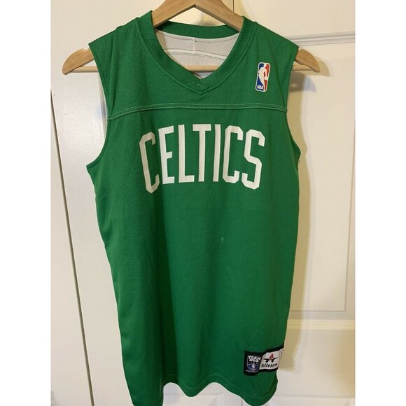 ALLESON‎ ATHLETIC BOSTON CELTICS REVERSIBLE JERSEY YOUTH L ADAMS 10 - Picture 1 of 7